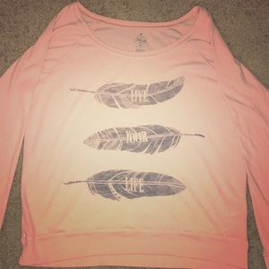 Pink Long Sleeve Plush Tee